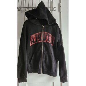 Travis Scott Reverse‎ Utopia Full zip up hoodie black Sz M